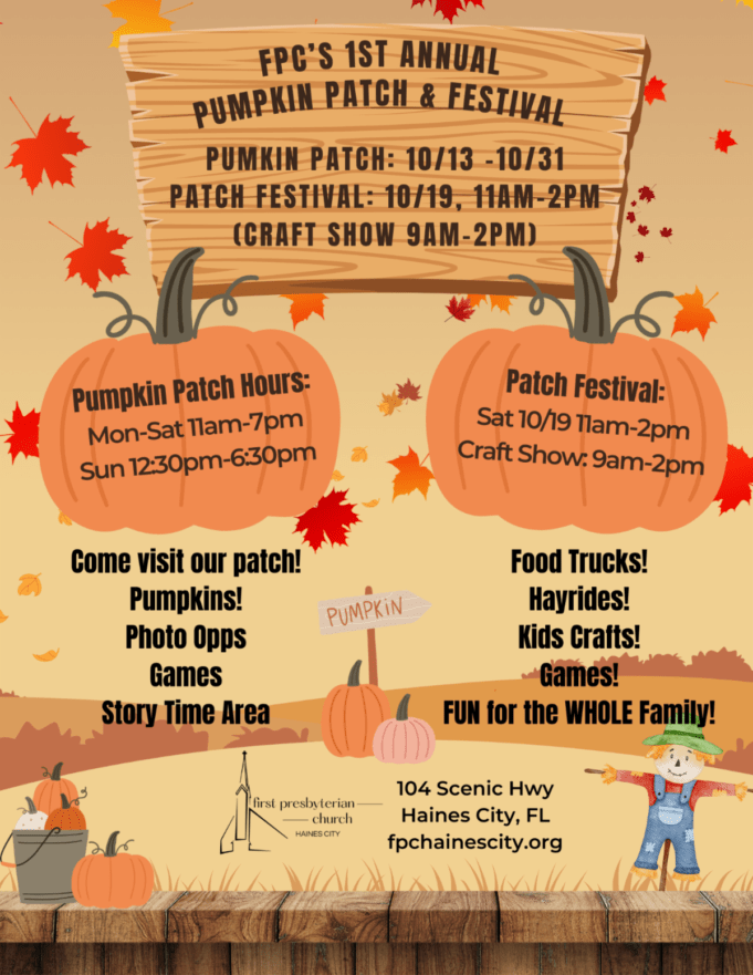 FPC’s First Annual Pumpkin Patch & Festival Newzy Neighbor